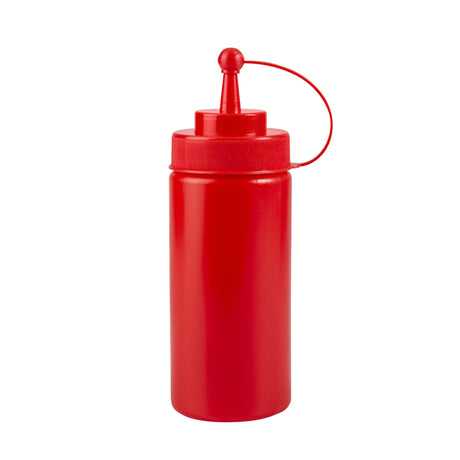 Squeeze Bottle - W-Cap, Red, 480ml from TheFlyingFork. Sold in boxes of 24. Hospitality quality at wholesale price with The Flying Fork! 
