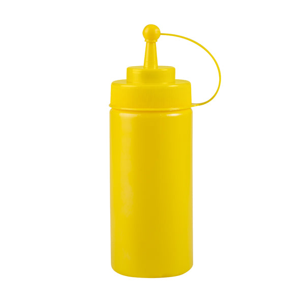 Squeeze Bottle - W-Cap, Yellow, 480ml from TheFlyingFork. Sold in boxes of 24. Hospitality quality at wholesale price with The Flying Fork! 