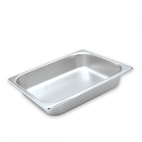Standard Steam Pan - S/S, 1-2 Size 100mm from Chalet. made out of Stainless Steel and sold in boxes of 1. Hospitality quality at wholesale price with The Flying Fork! 