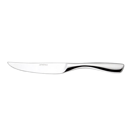 Steak Knife - Solid Handle, ZENA from Athena. made out of Stainless Steel and sold in boxes of 12. Hospitality quality at wholesale price with The Flying Fork! 