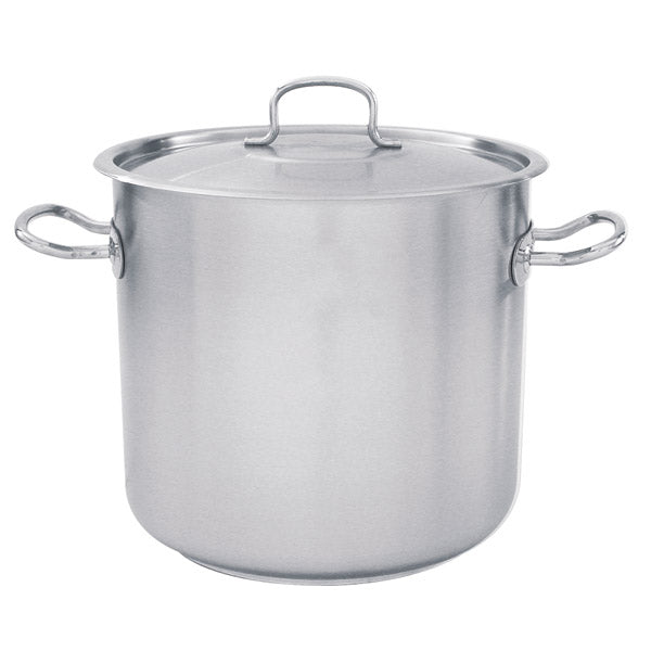 Stockpot - 18-10, W-Cover, 200 x 200mm-6.2Lt from Pujadas. Sold in boxes of 1. Hospitality quality at wholesale price with The Flying Fork! 