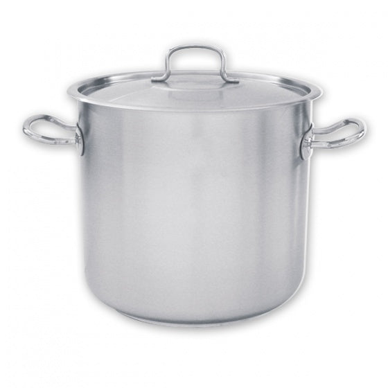 Stockpot - 18-10, W-Cover, 320 x 320mm-24.0Lt from Pujadas. Sold in boxes of 1. Hospitality quality at wholesale price with The Flying Fork! 