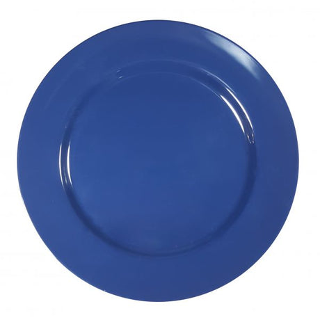 Round Plate Rim - 230mm, Dark Blue from Superware. Unbreakable, made out of Melamine and sold in boxes of 6. Hospitality quality at wholesale price with The Flying Fork! 