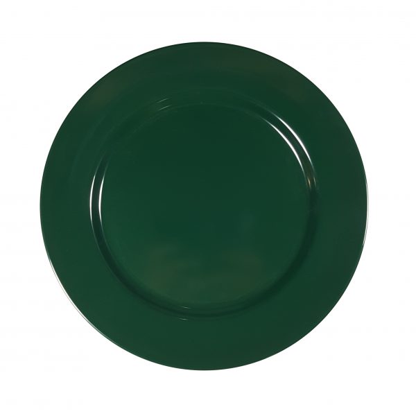 Round Plate Rim - 230mm, Green from Superware. Unbreakable, made out of Melamine and sold in boxes of 6. Hospitality quality at wholesale price with The Flying Fork! 