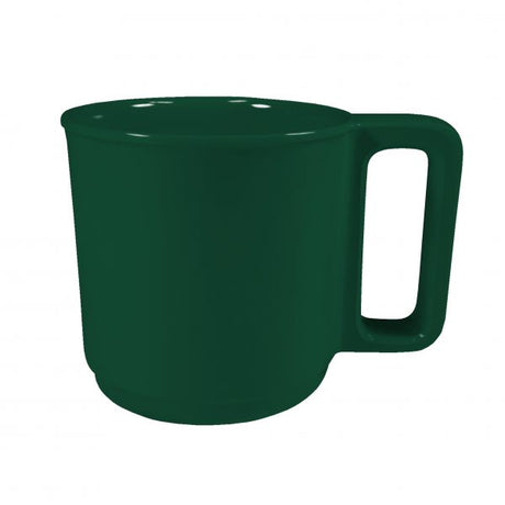 Mug - 90mm, Stackable, Green from Superware. made out of Melamine and sold in boxes of 6. Hospitality quality at wholesale price with The Flying Fork! 