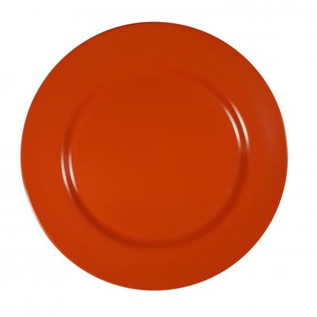 Round Plate Rim - 230mm, Red from Superware. Unbreakable, made out of Melamine and sold in boxes of 6. Hospitality quality at wholesale price with The Flying Fork! 