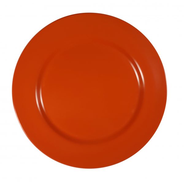 Round Plate Rim - 230mm, Red from Superware. Unbreakable, made out of Melamine and sold in boxes of 6. Hospitality quality at wholesale price with The Flying Fork! 