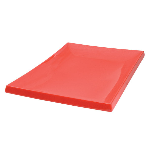 Sushi Platter - Red, 200 x 140mm from Ryner Melamine. Sold in boxes of 6. Hospitality quality at wholesale price with The Flying Fork! 