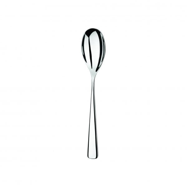 Dessert Spoon - Karri Mirror from Studio William. Mirror Finish, made out of Stainless Steel and sold in boxes of 12. Hospitality quality at wholesale price with The Flying Fork! 