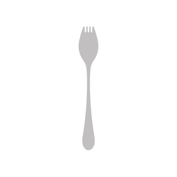 Gourmet Spork - Mulberry Mirror from Studio William. made out of Stainless Steel 18/10 and sold in boxes of 12. Hospitality quality at wholesale price with The Flying Fork! 