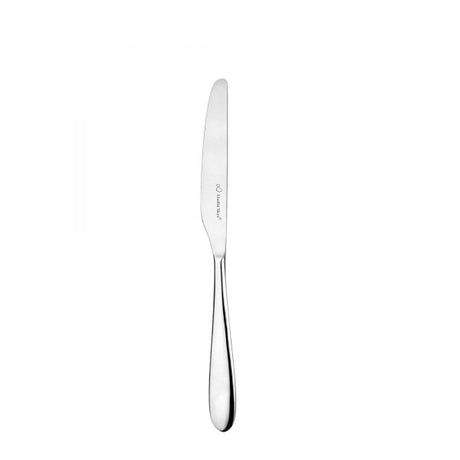 Dessert Knife - Santol Mirror from Charingworth. Mirror Finish, made out of Stainless Steel and sold in boxes of 12. Hospitality quality at wholesale price with The Flying Fork! 