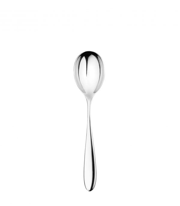 Boullion Soup Spoon - Santol Mirror from Charingworth. Mirror Finish, made out of Stainless Steel and sold in boxes of 12. Hospitality quality at wholesale price with The Flying Fork! 