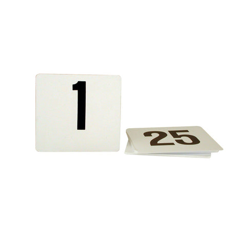 Table Number - 105 x 95mm, Set 1 - 25 from TheFlyingFork. Sold in boxes of 1. Hospitality quality at wholesale price with The Flying Fork! 