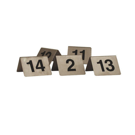 Table Number - S-S, A - Frame, Set 1 - 10 from TheFlyingFork. Sold in boxes of 1. Hospitality quality at wholesale price with The Flying Fork! 