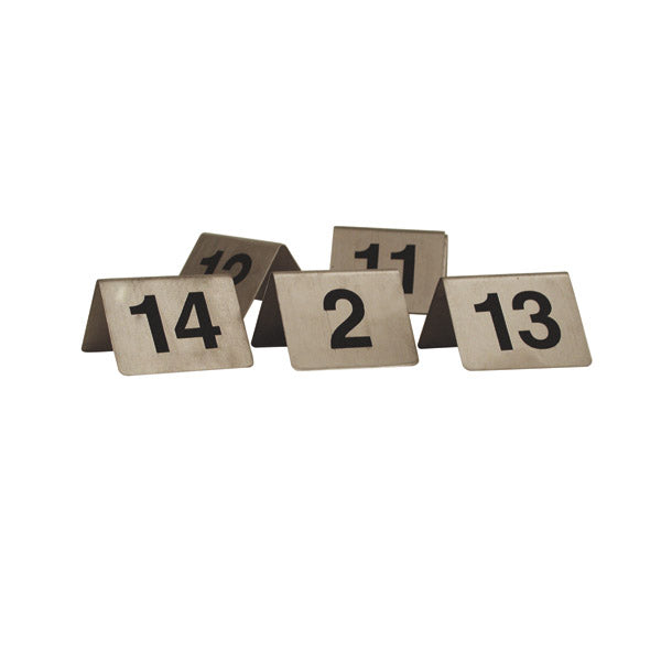 Table Number - S-S, A - Frame, Set 1 - 10 from TheFlyingFork. Sold in boxes of 1. Hospitality quality at wholesale price with The Flying Fork! 
