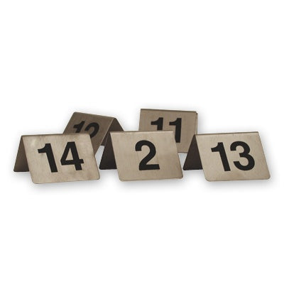 Table Number - S-S, A - Frame, 50 x 50mm, Set 11 - 20 from TheFlyingFork. Sold in boxes of 1. Hospitality quality at wholesale price with The Flying Fork! 