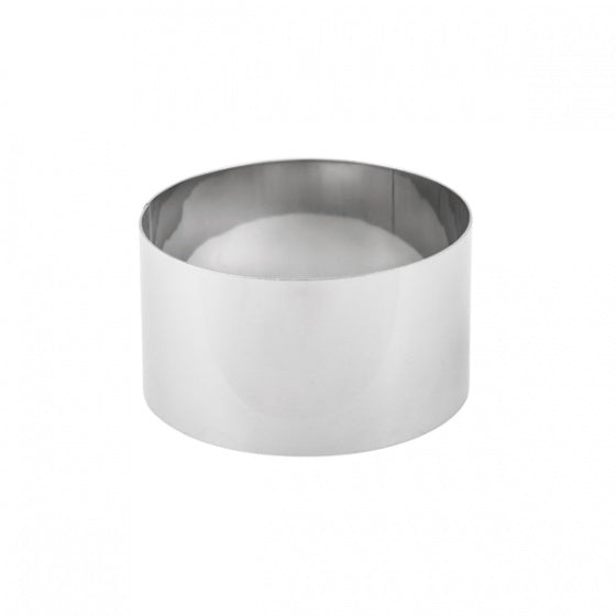 Tart Ring - Stainless Steel, 120 x 45mm from Pujadas. Sold in boxes of 1. Hospitality quality at wholesale price with The Flying Fork! 