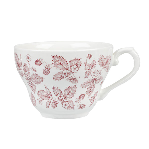 Tea-Coffee Cup - 198ml, Bramble Cranberry from Churchill. made out of Porcelain and sold in boxes of 12. Hospitality quality at wholesale price with The Flying Fork! 