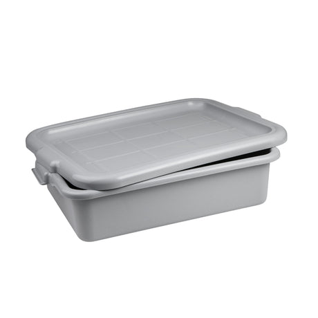Tote Box - Plastic, Grey, 560 x 400 x 150mm from TheFlyingFork. Sold in boxes of 1. Hospitality quality at wholesale price with The Flying Fork! 