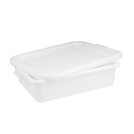 Tote Box - Plastic, White, 560 x 400 x 150mm from TheFlyingFork. Sold in boxes of 1. Hospitality quality at wholesale price with The Flying Fork! 