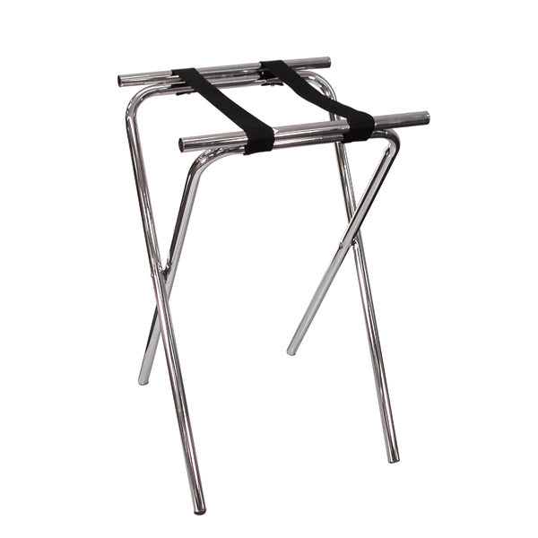 Tray Stand - Folding, Chrome, 480 x 440 x 770mm from TheFlyingFork. Sold in boxes of 1. Hospitality quality at wholesale price with The Flying Fork! 