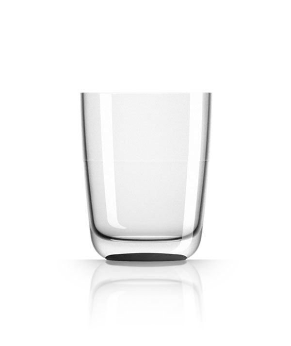 Unbreakable Highball Glass with Black Base 425ml from Palm Products. made out of Tritan - BPA Free and sold in boxes of 4. Hospitality quality at wholesale price with The Flying Fork! 