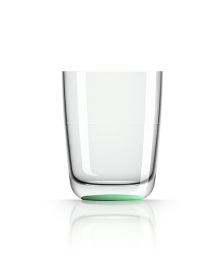 Unbreakable Highball Glass with Green Glow in the Dark Base 425ml from Palm Products. made out of Tritan - BPA Free and sold in boxes of 4. Hospitality quality at wholesale price with The Flying Fork! 