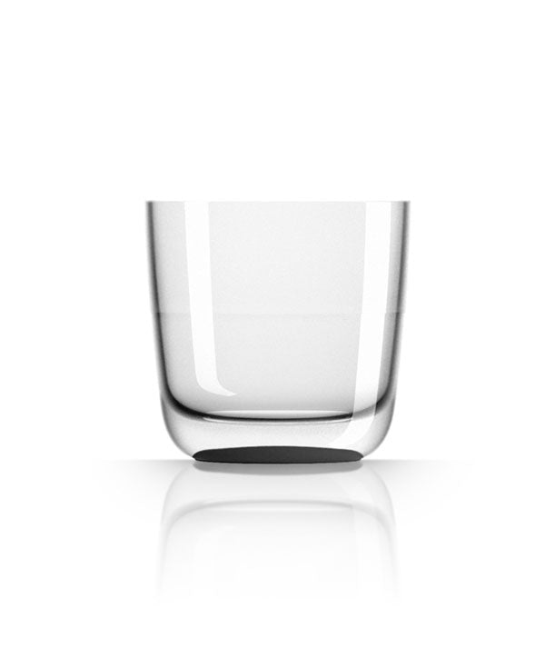Unbreakable Whisky Glass with Black Base 285ml from Palm Products. made out of Tritan - BPA Free and sold in boxes of 4. Hospitality quality at wholesale price with The Flying Fork! 