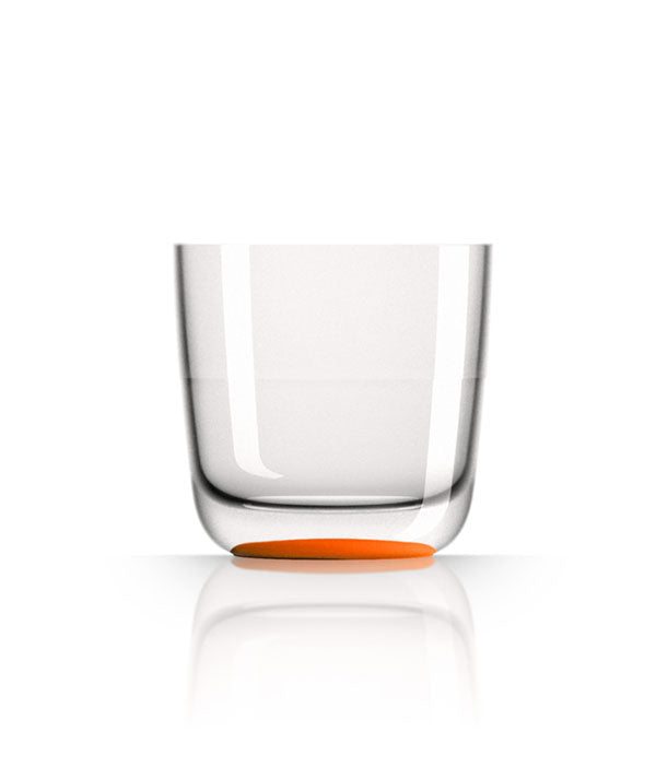 Unbreakable Whisky Glass with Orange Base 285ml from Palm Products. made out of Tritan - BPA Free and sold in boxes of 4. Hospitality quality at wholesale price with The Flying Fork! 