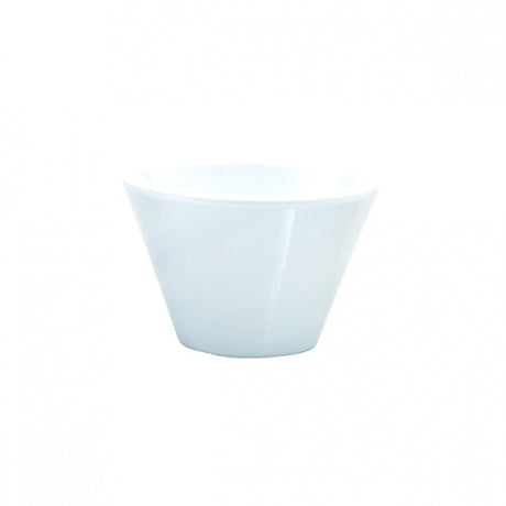 V - Shape Bowl - White, 130 x 90mm from Ryner Melamine. Sold in boxes of 6. Hospitality quality at wholesale price with The Flying Fork! 