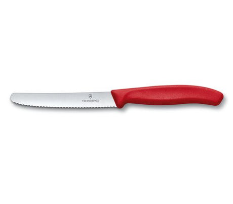 Tomato Knife - 11.5cm, Victorinox, Red (5.0831) from TheFlyingFork. Sold in boxes of 1. Hospitality quality at wholesale price with The Flying Fork! 