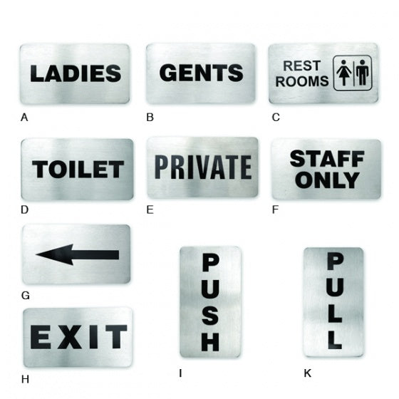 Gents Wall Sign - 110 x 60mm from TheFlyingFork. Sold in boxes of 1. Hospitality quality at wholesale price with The Flying Fork! 