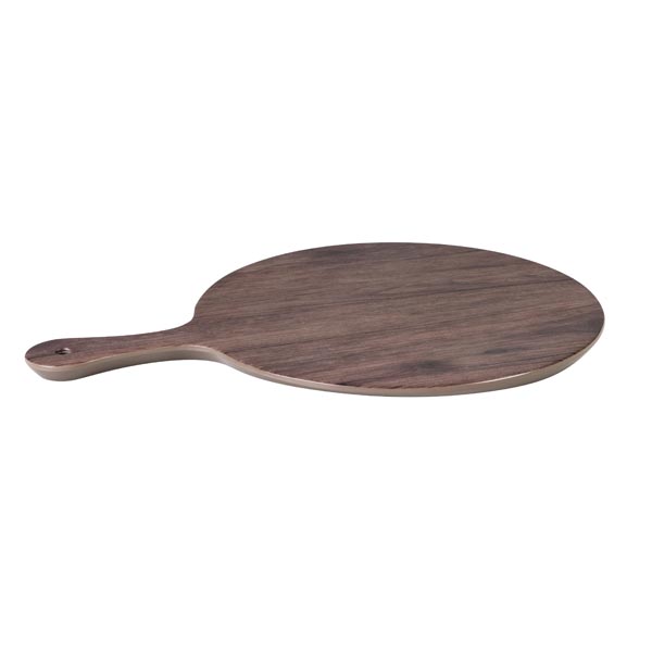 Wood Deco Round Paddle Board - 425 x 300 x 15mm from Ryner Melamine. Sold in boxes of 6. Hospitality quality at wholesale price with The Flying Fork! 